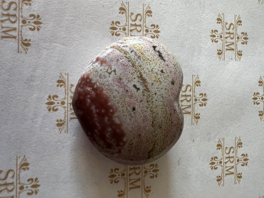 Carved : Ocean Jasper Heart.  Choice!