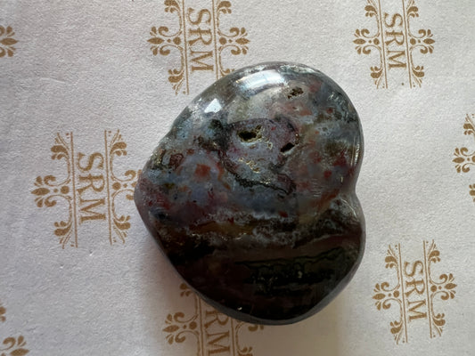 Carved : Ocean Jasper Heart