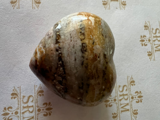 Carved : Ocean Jasper Heart