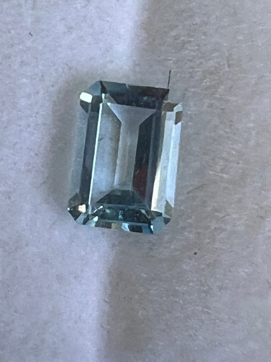 Faceted : Topaz, Blue(treated), 7mmx5mm