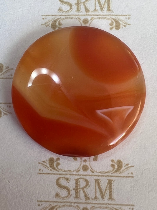 Cab : Carnelian, Round, 25x3