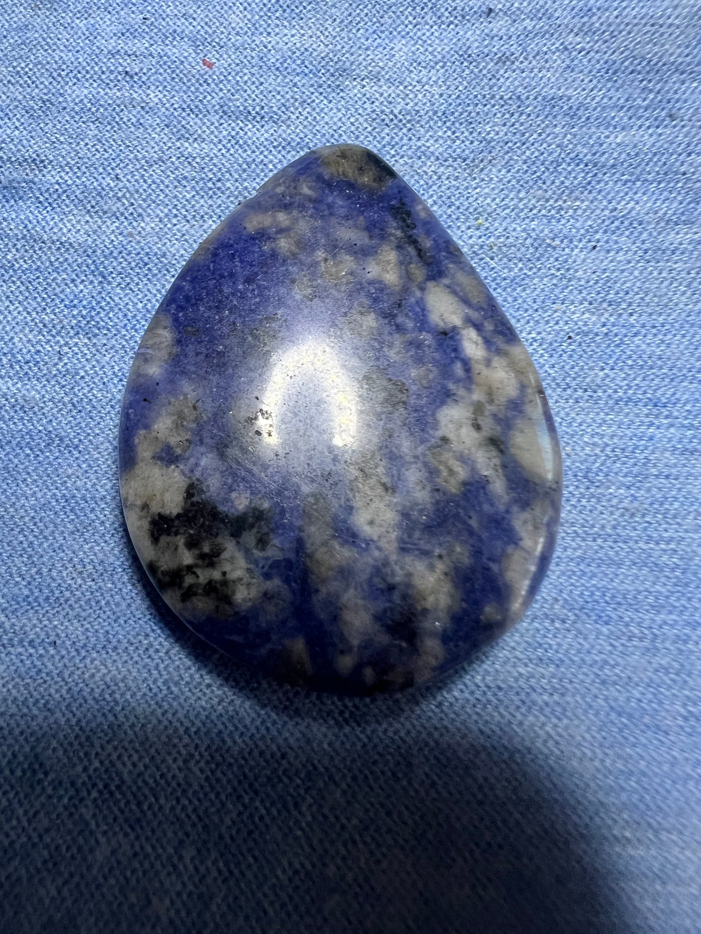 Pendant : Sodalite and Fluorite, Top Cross Drilled : Choice!