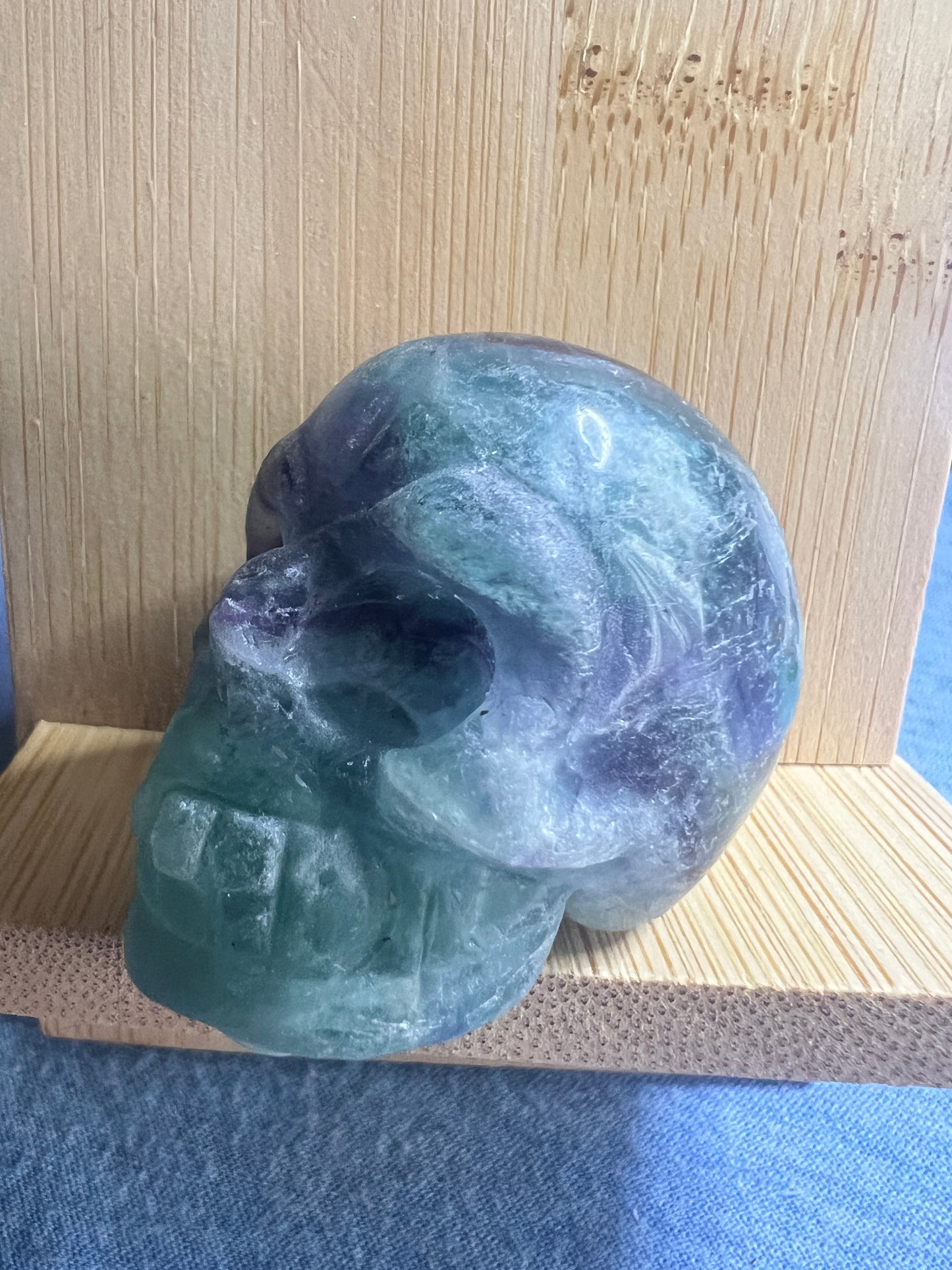 Carved : Skull : Fluorite