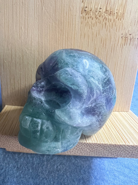 Carved : Skull : Fluorite