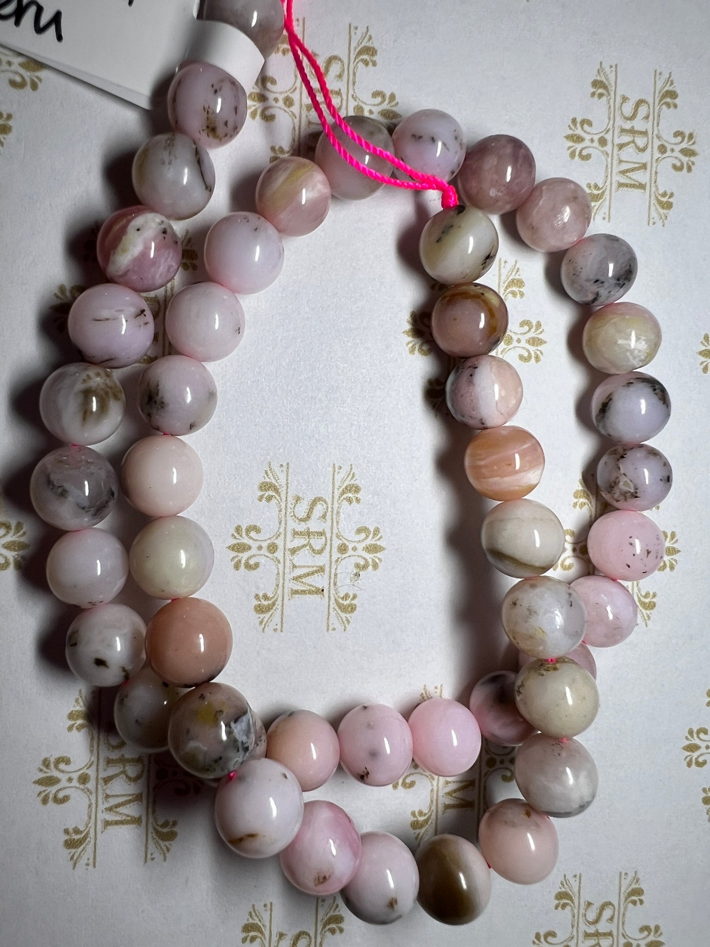 Beads : Pink Opal : Peru : 8mm