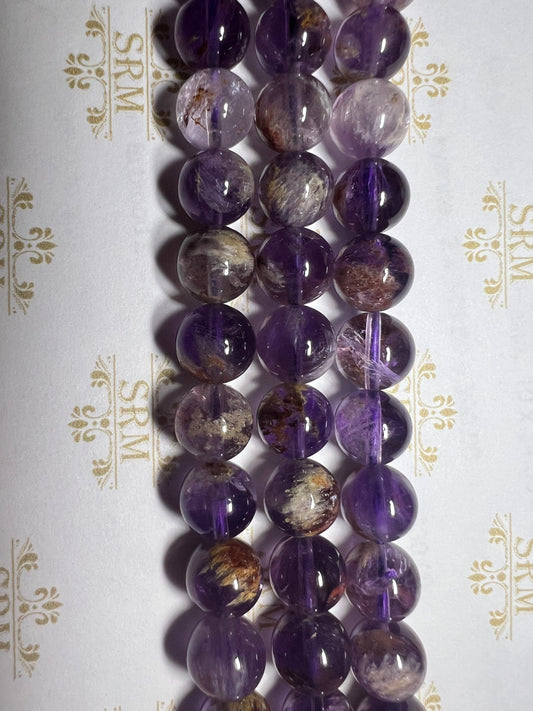 Beads : Super 7 Amethyst : 10mm