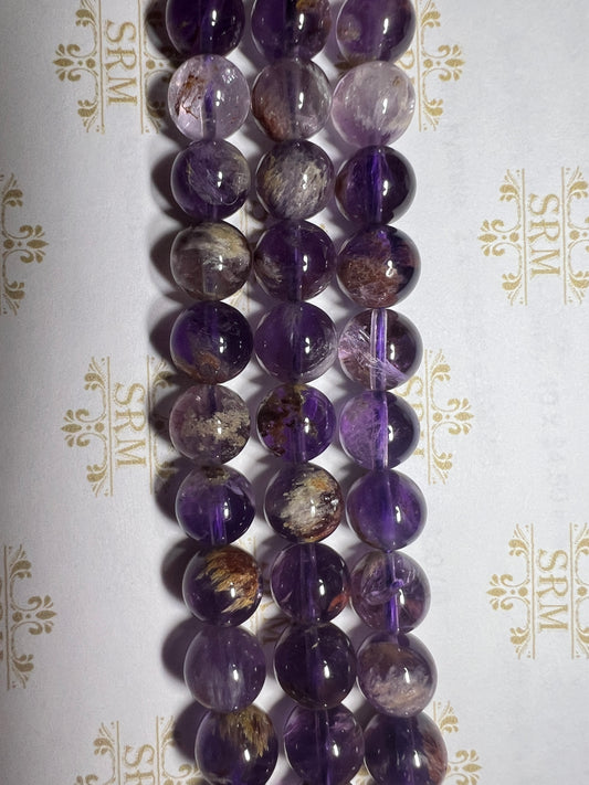 Beads : Super 7 Amethyst : 8mm