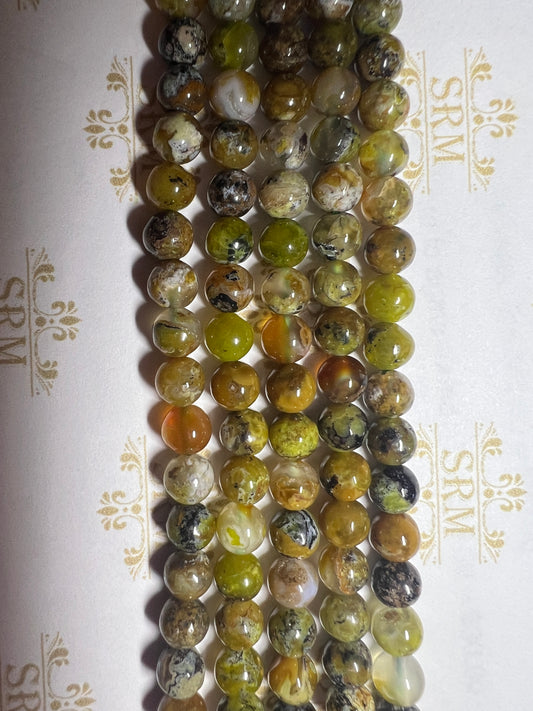 Beads : Yellow Opal  : 6mm