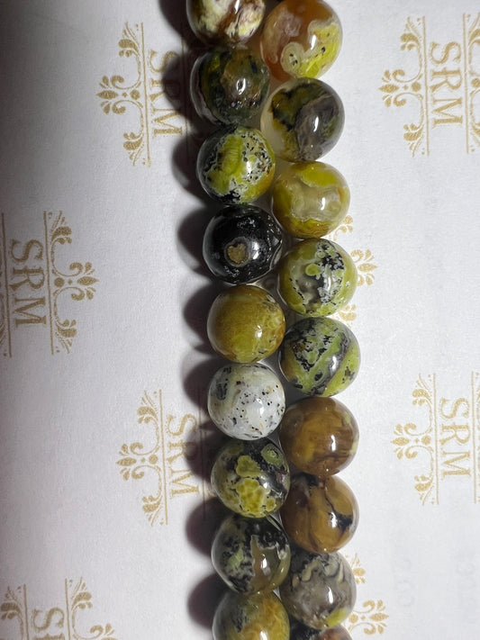 Beads : Yellow Opal  : 8mm
