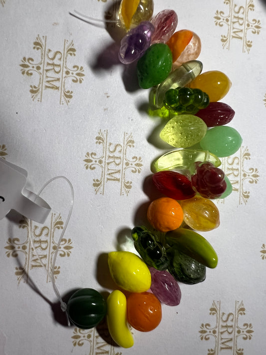 Beads : Czech Glass : Fruit (with some UV).