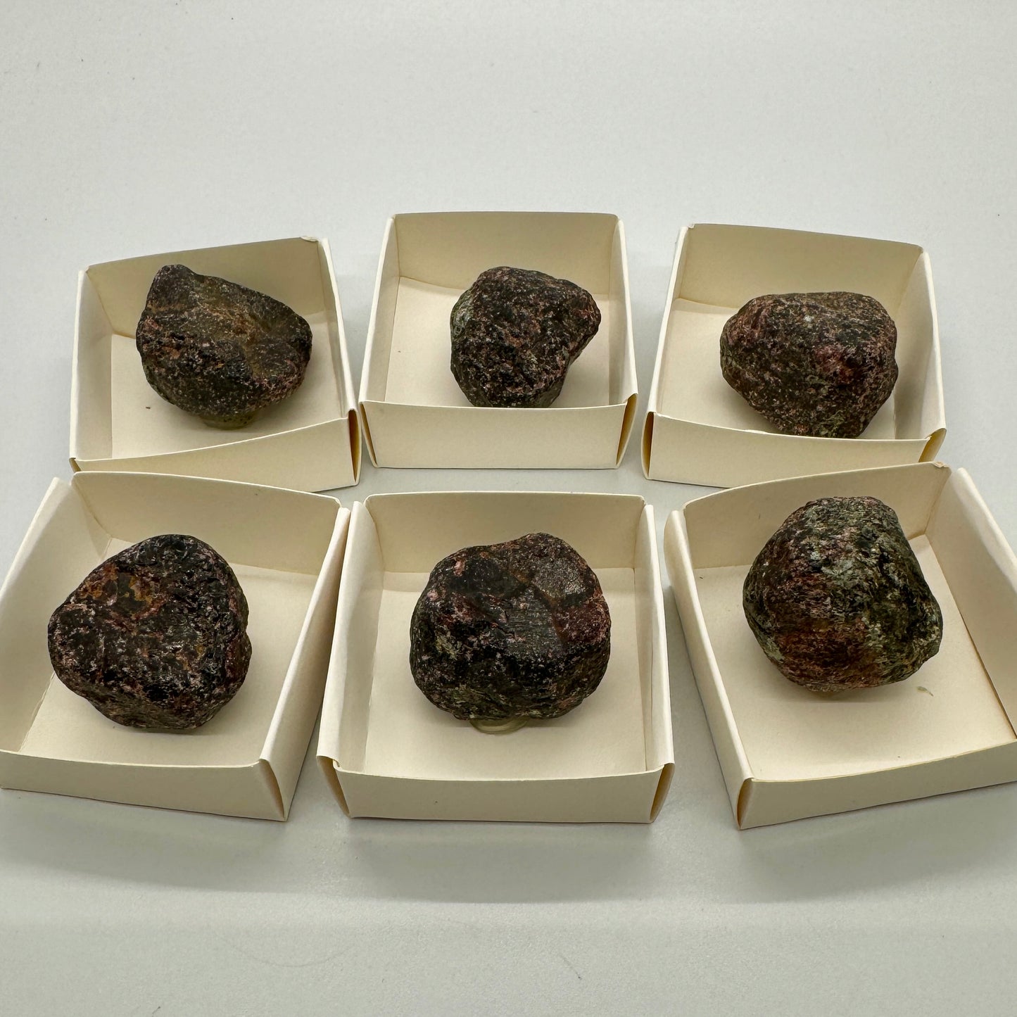 6 Pieces - Rough Almandine Garnets