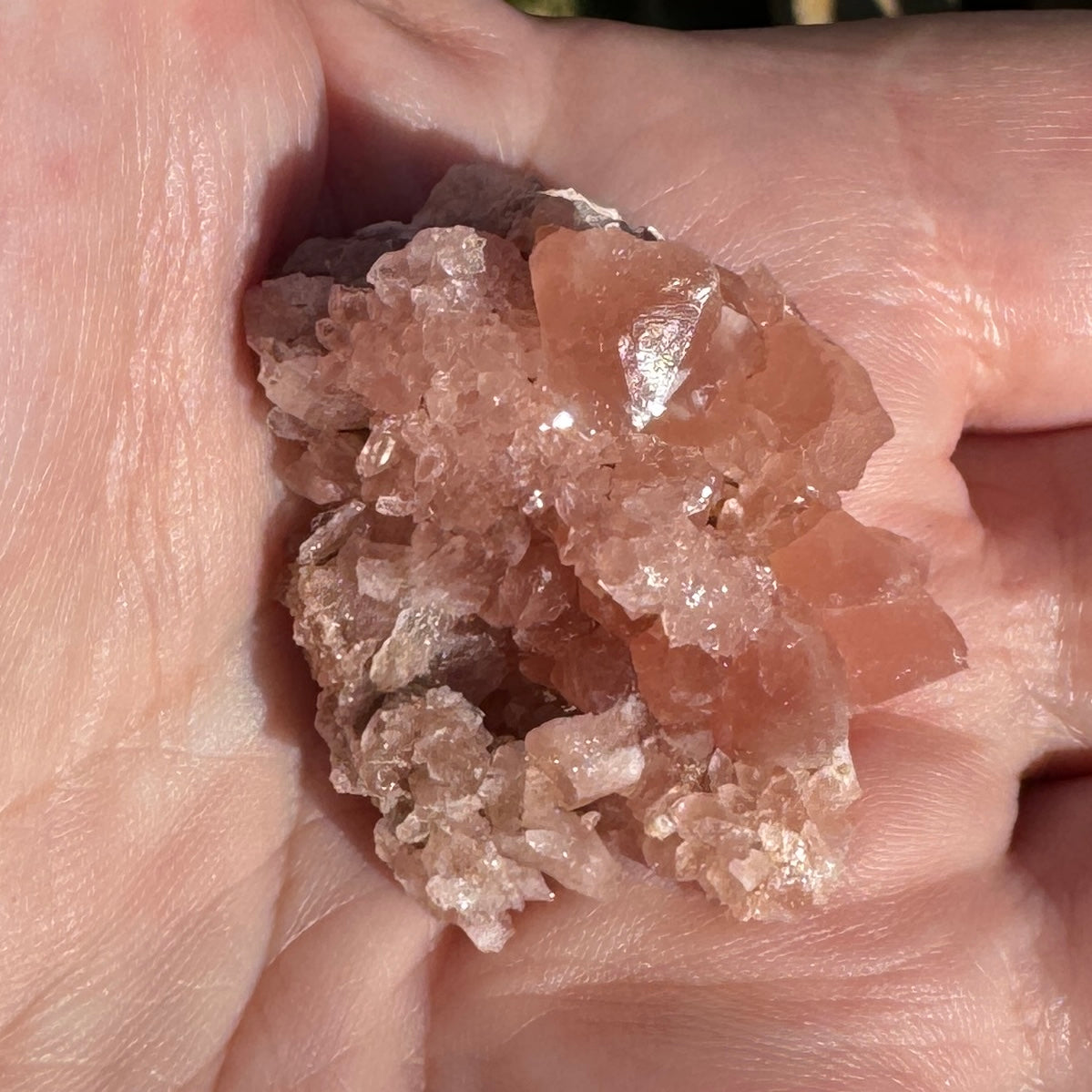 Pink Amethyst cluster 22g