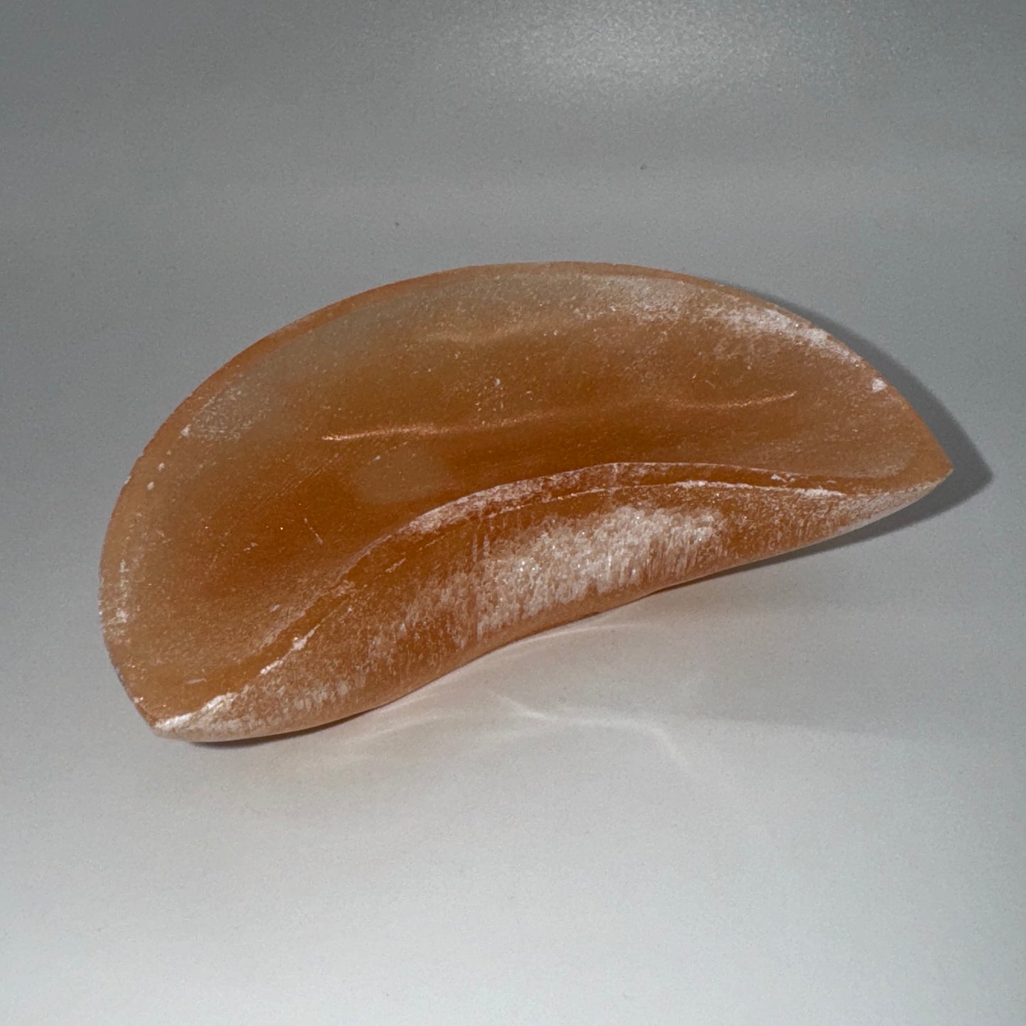 Peach Selenite Bowl (3-3/4")