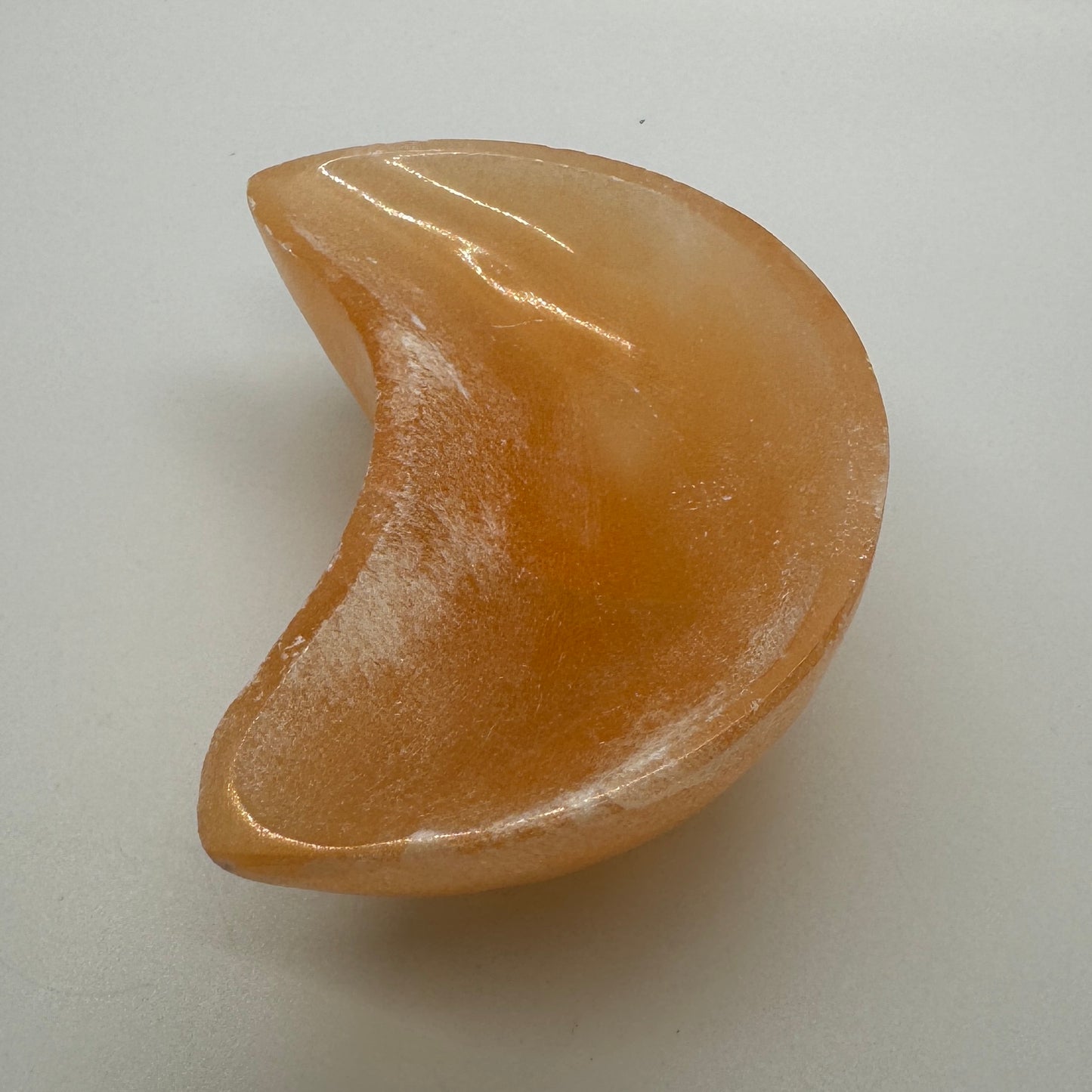 Peach Selenite Bowl (3-3/4")