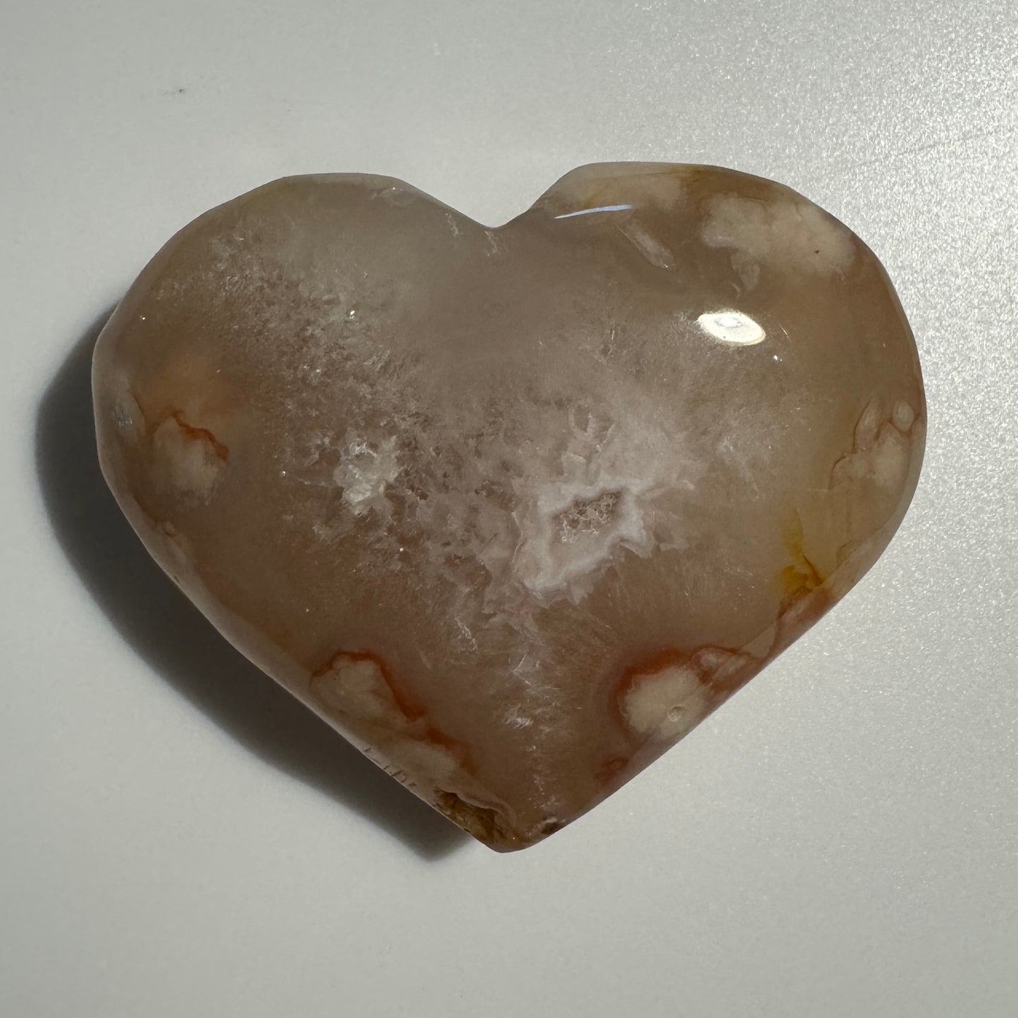 Flower Agate Heart