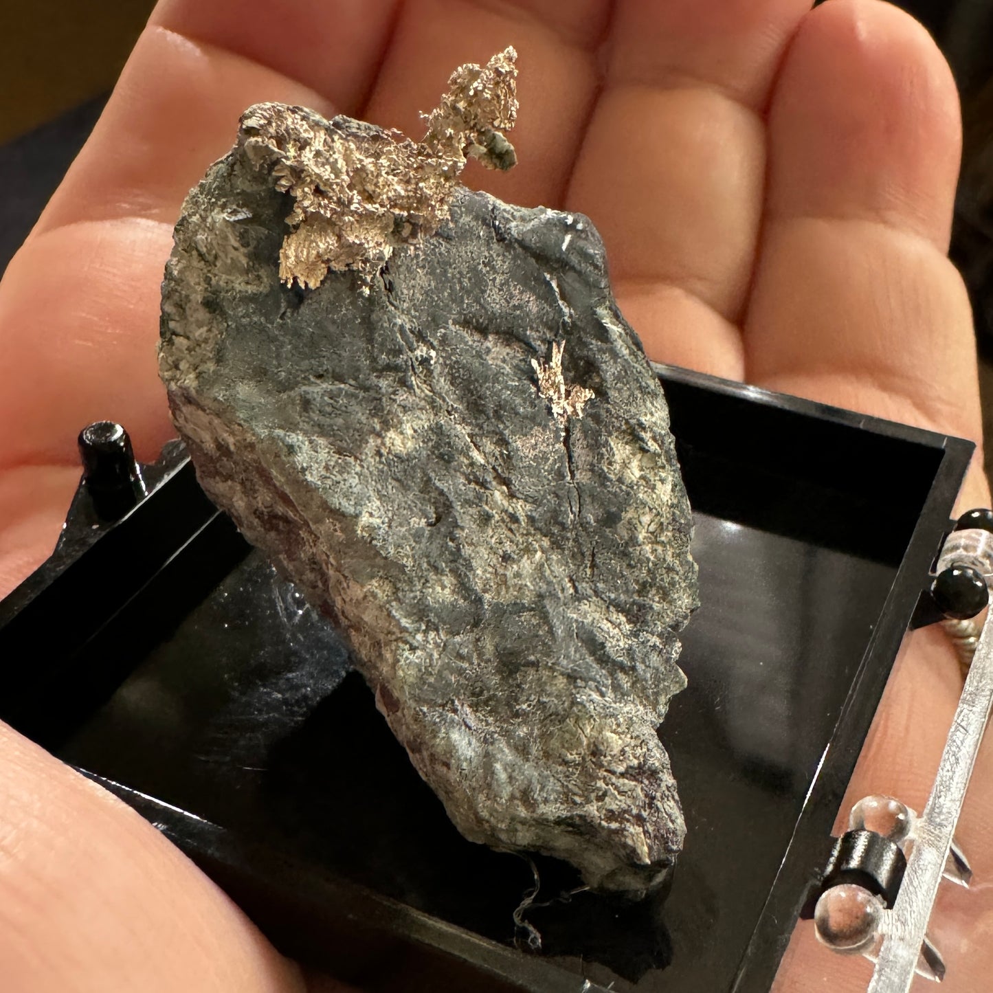 Native Silver on Grey Matrix Display Specimen