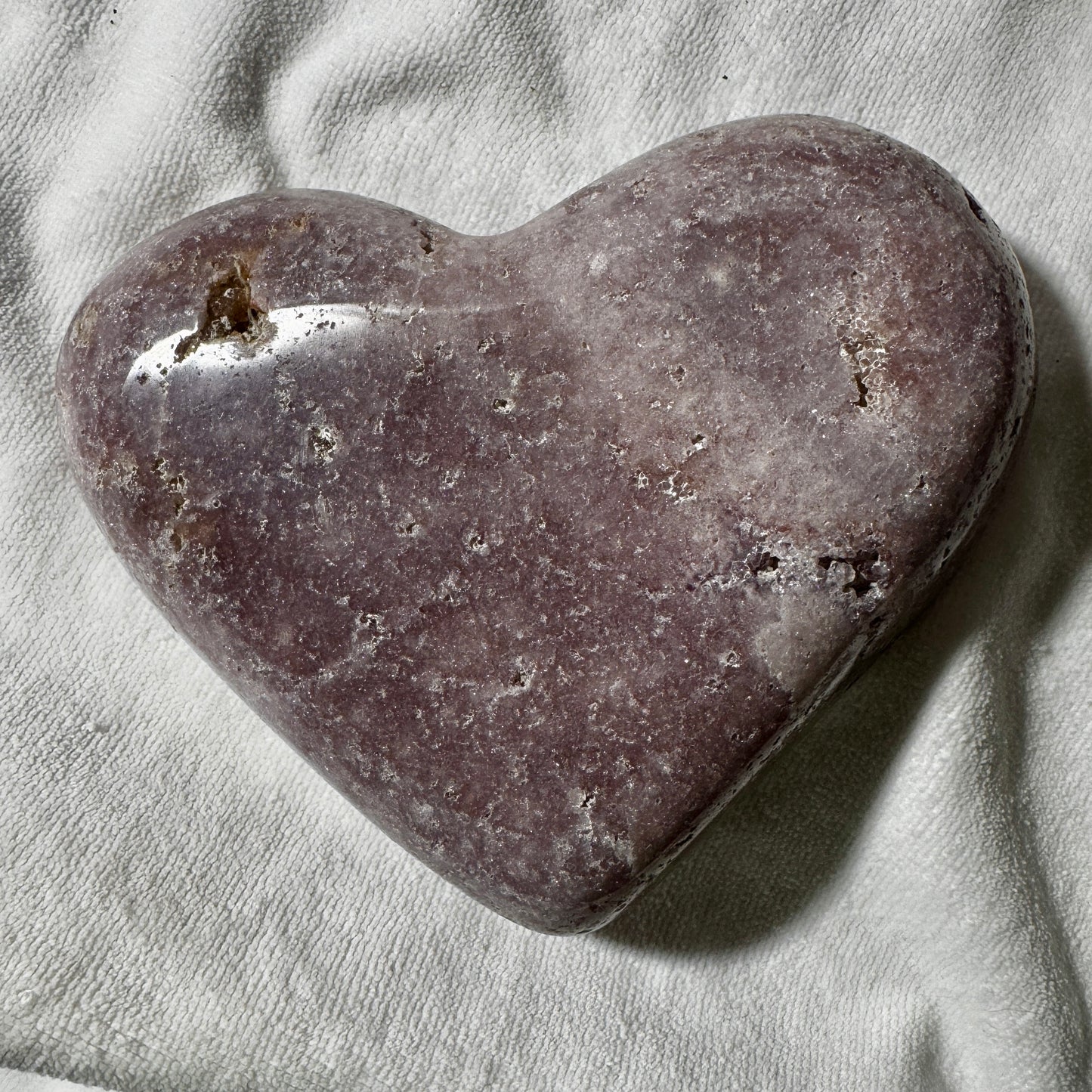 Pink Amethyst Heart, 2 lb 13 oz