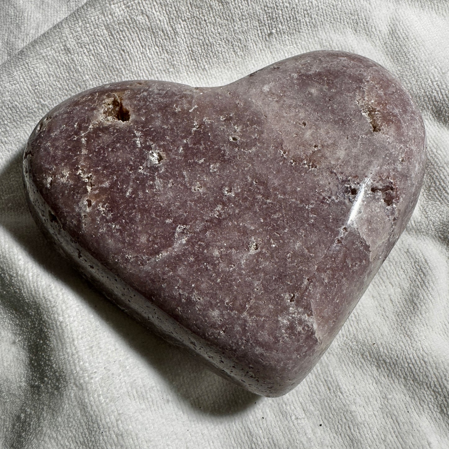 Pink Amethyst Heart, 2 lb 13 oz