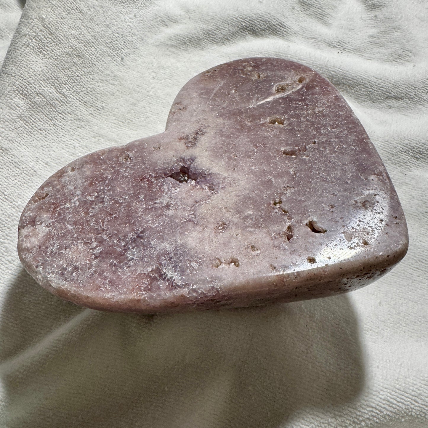 Pink Amethyst Heart, 2 lb 13 oz