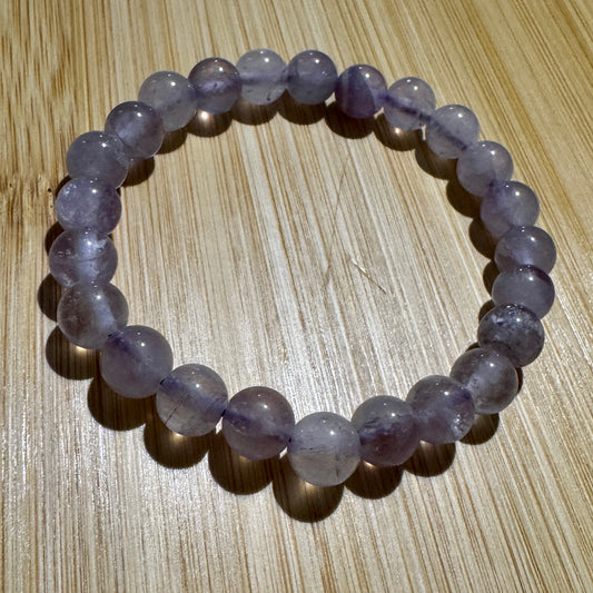 Bracelet : 8mm Light Amethyst, 6½"
