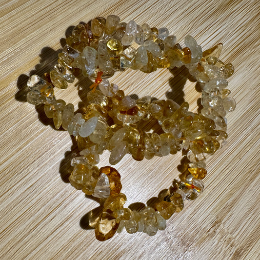 Bracelet : Chip : Citrine, ~6"