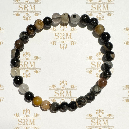 Bracelet : 6mm Agate Bead, 6¾"