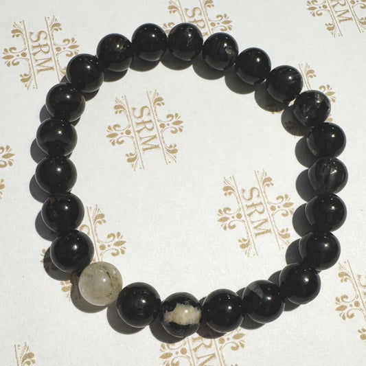 Bracelet : 8mm Agate Bead, 6¾"