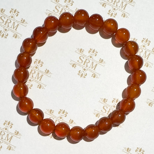 Bracelet : 8mm Carnelian, 6½"