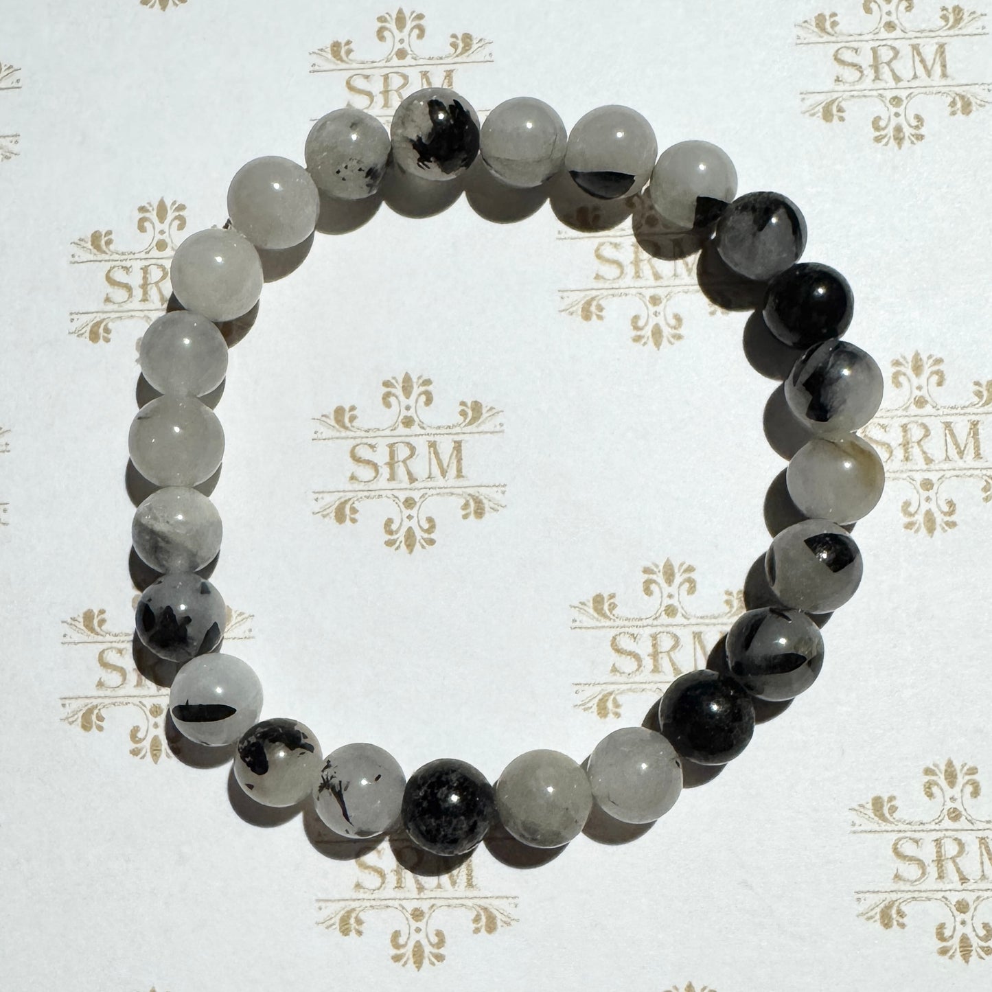 Bracelet : 8mm Tourmaline in Quartz, 6¼", 6¾"