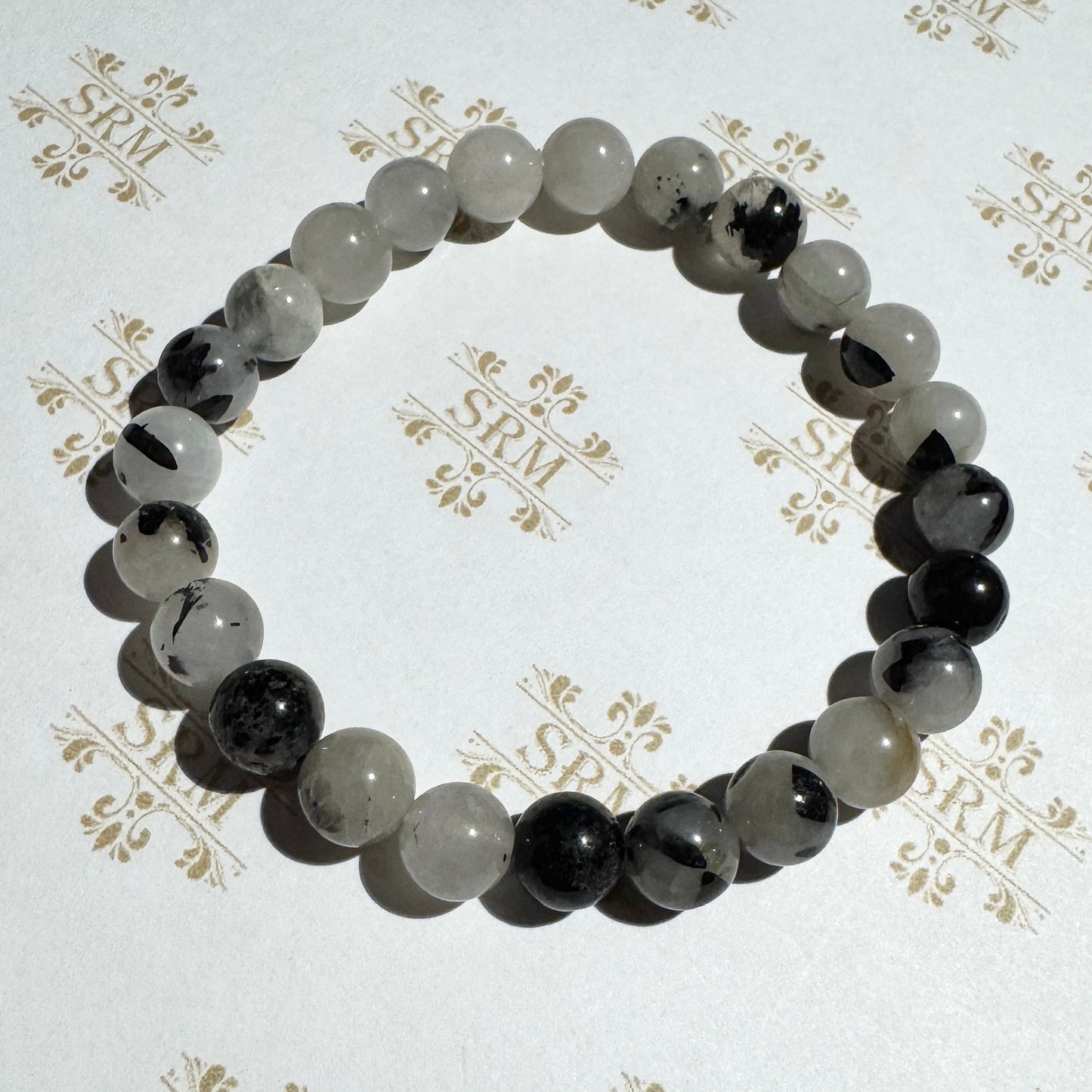 Bracelet : 8mm Tourmaline in Quartz, 6¼", 6¾"