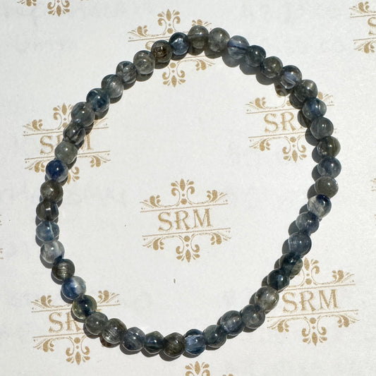 Bracelet : 5mm Blue Kyanite, 6½"
