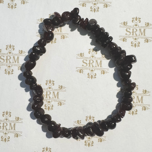 Bracelet : Chip : Garnet, 6¼", 6¾"