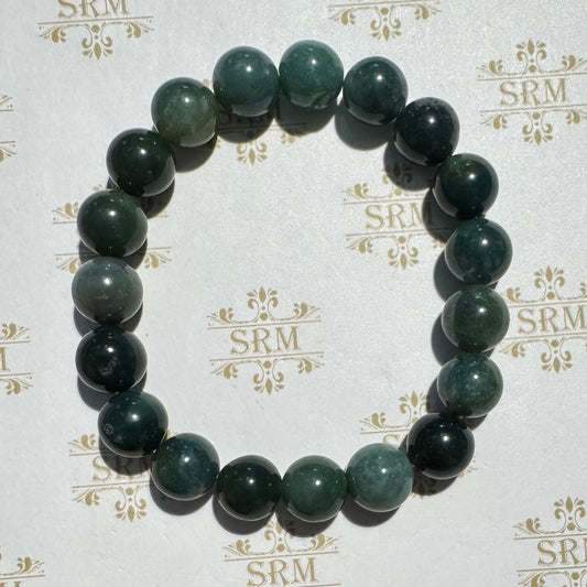 Bracelet : 10mm Bloodstone, 6¼"