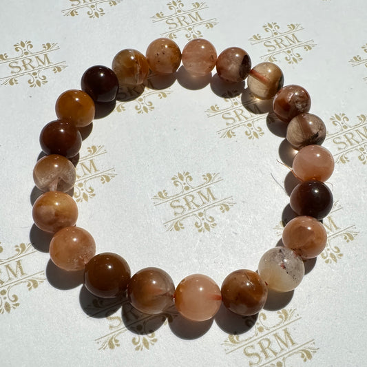 Bracelet : 9mm Red Quartz, 6½"
