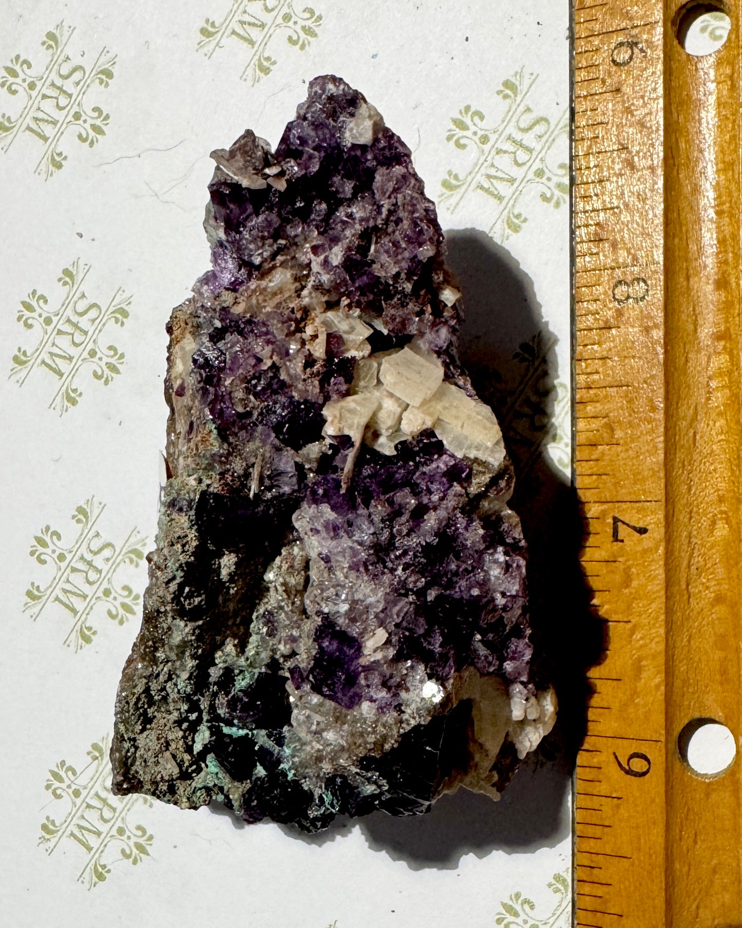 Cluster :  Fluorite, Malachite, Barite. Mexico. Choice!