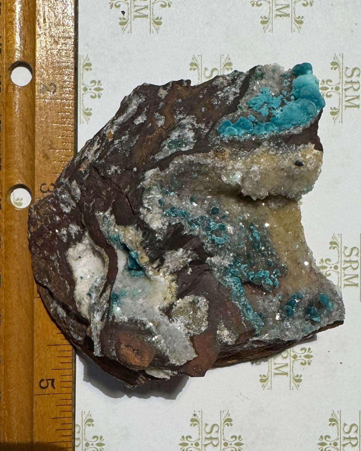 Cluster :  Fluorite, Malachite, Barite. Mexico. Choice!