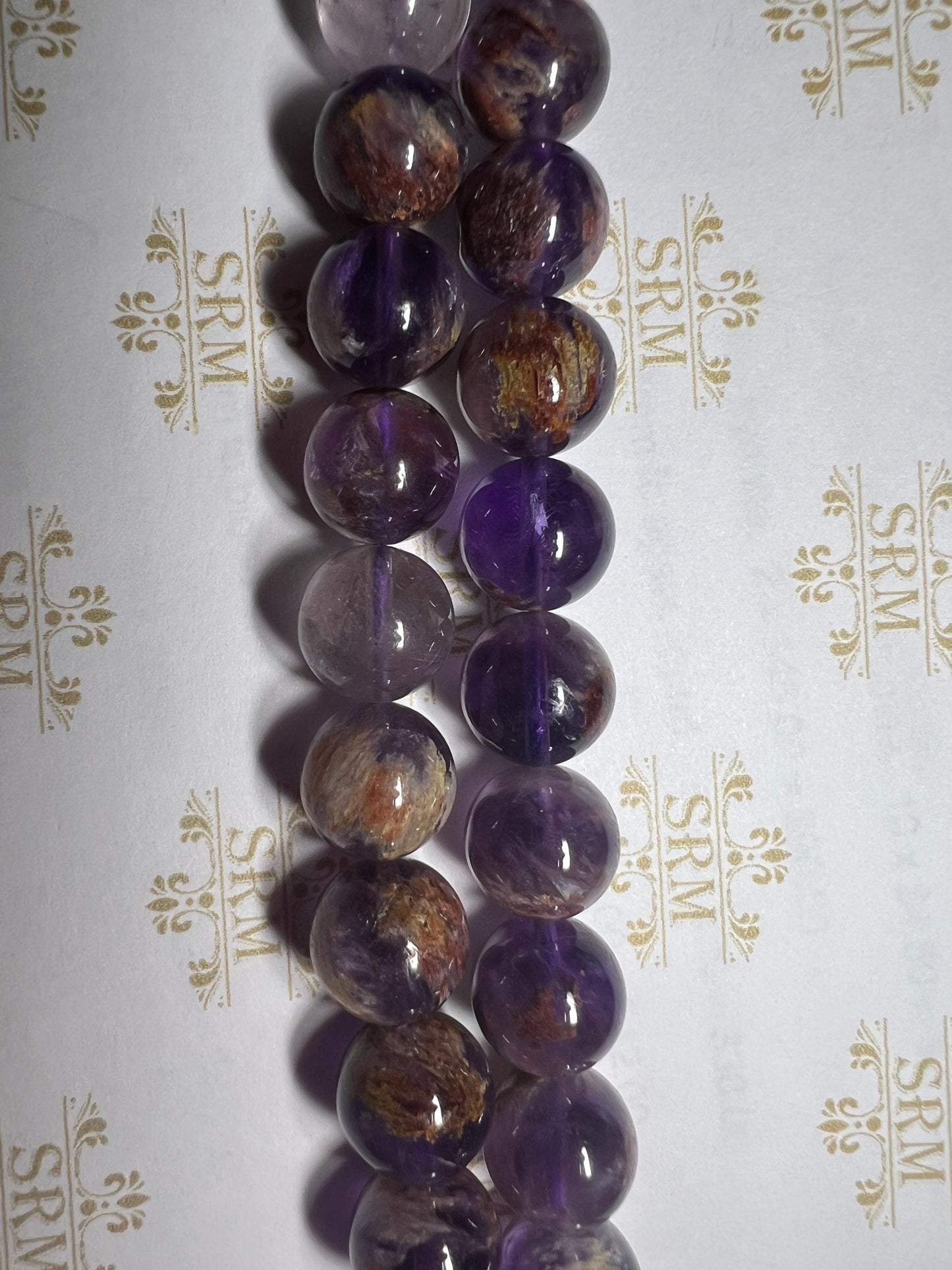Beads : Super 7 Amethyst : 12mm
