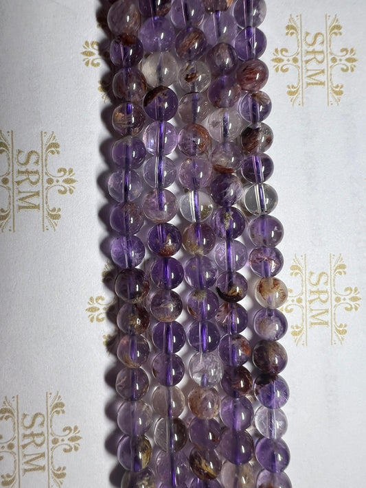 Beads : Super 7 Amethyst : 6mm