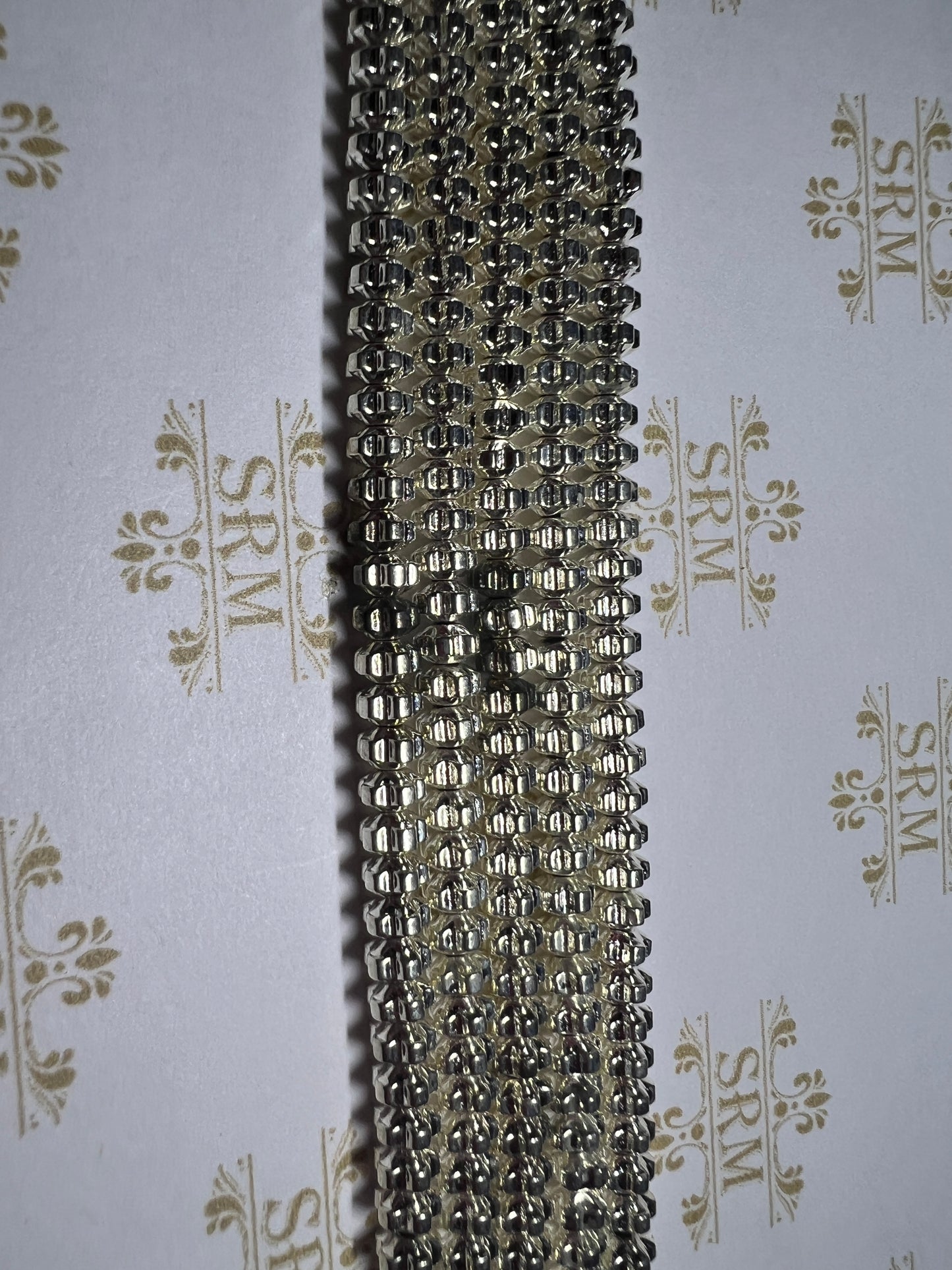 Beads : Silver Hematite : Flower : Faceted : 4mm