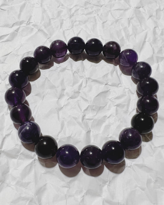 Bracelet : 8mm Amethyst, 6¼”